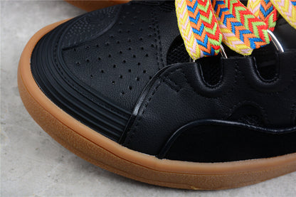 Lanvin Leather Curb Black Brown