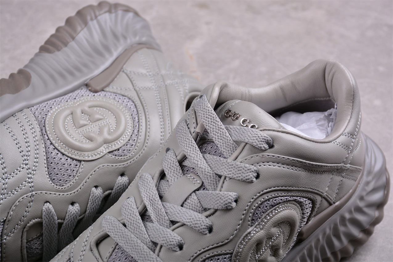 Gucci Ripple Grey Leather Sneakers