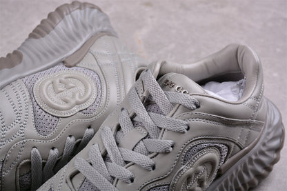Gucci Ripple Grey Leather Sneakers