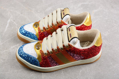 Gucci Glitter Screener Multicolor Sneakers