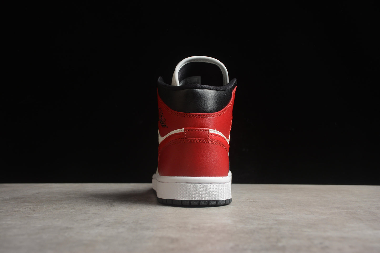Air Jordan 1 Mid Retro White Red Black