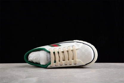 Gucci Tennis 1977 GG Print White Sneakers