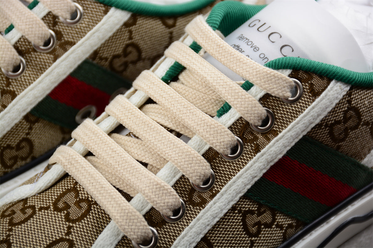 Gucci Tennis 1977 GG Canvas Beige Ebony Sneakers