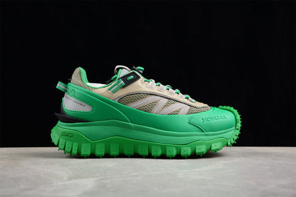 Moncler Trailgrip Beige Green Sneakers