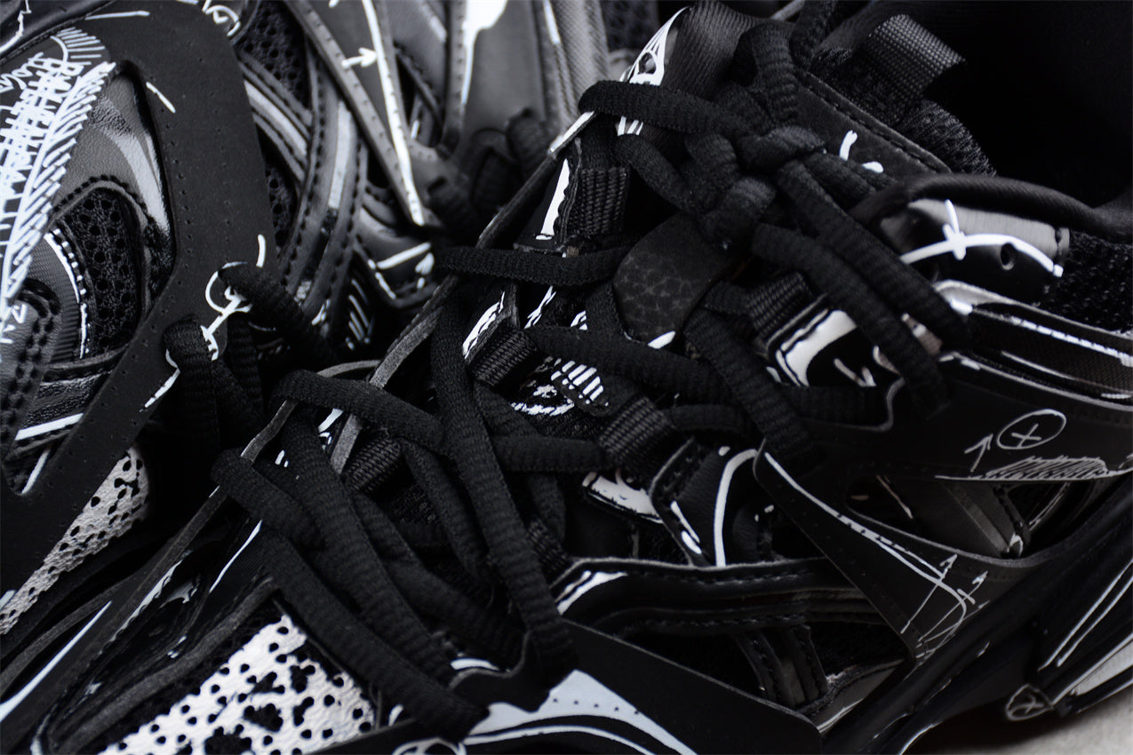 Balenciaga Track Sketch-Print Panelled Sneaker