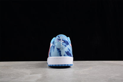 Air Jordan 1 Low SE Canvas Denim Pink Blue Sneakers