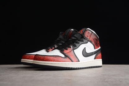 Nike Air Jordan 1 Mid Wear-Away Chicago Sneakers