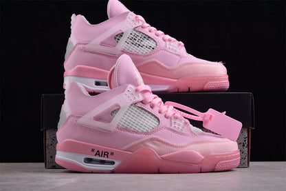 Off-White x Air Jordan 4 Pink (Women's) Sneakers