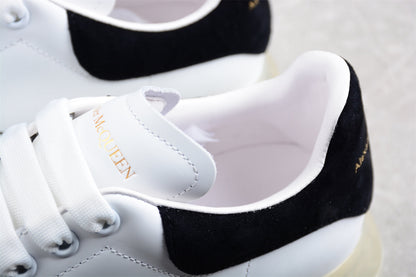 Alexander McQueen Oversized Air Sole White Black Leather Sneakers