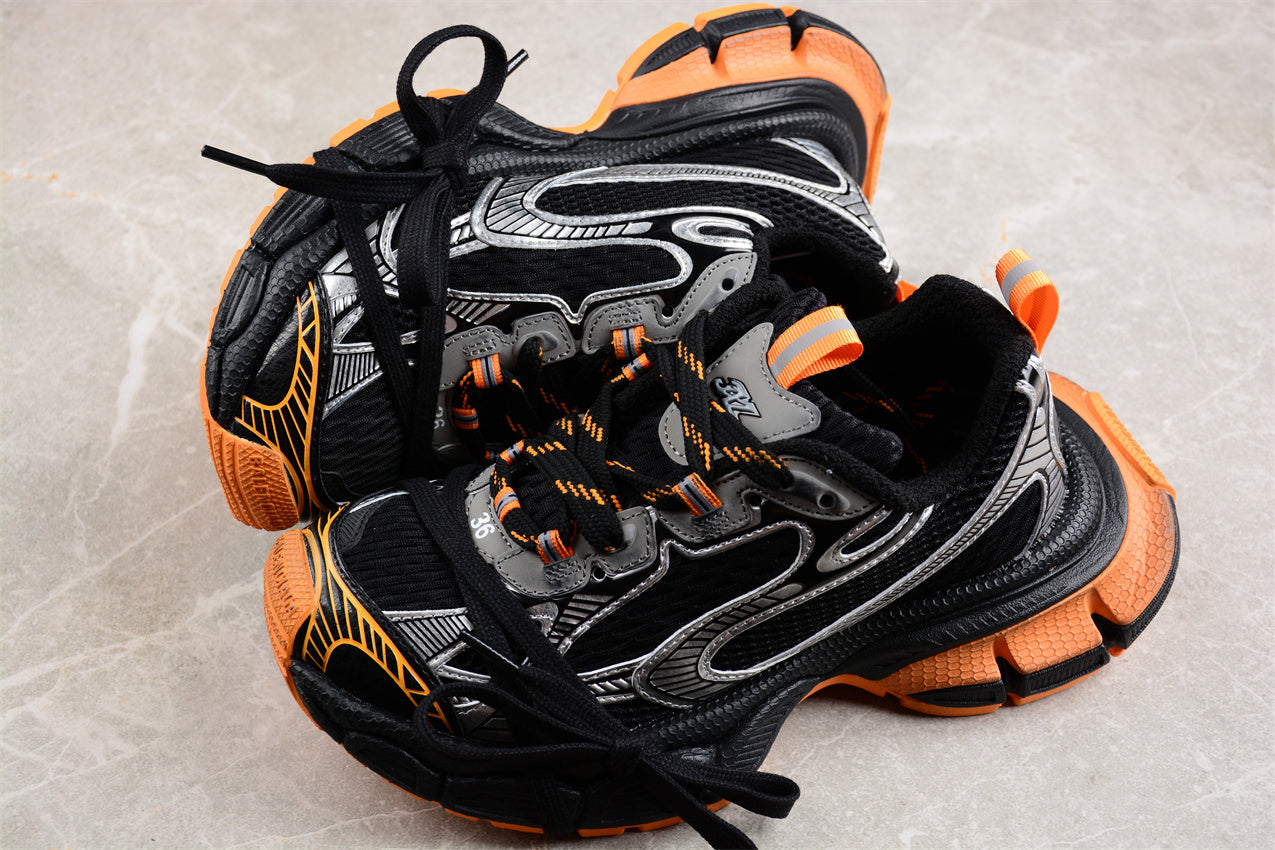 Balenciaga 3XL Black Orange Sneakers