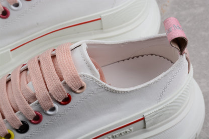 Alexander McQueen Tread Slick White Multi Canvas Sneakers