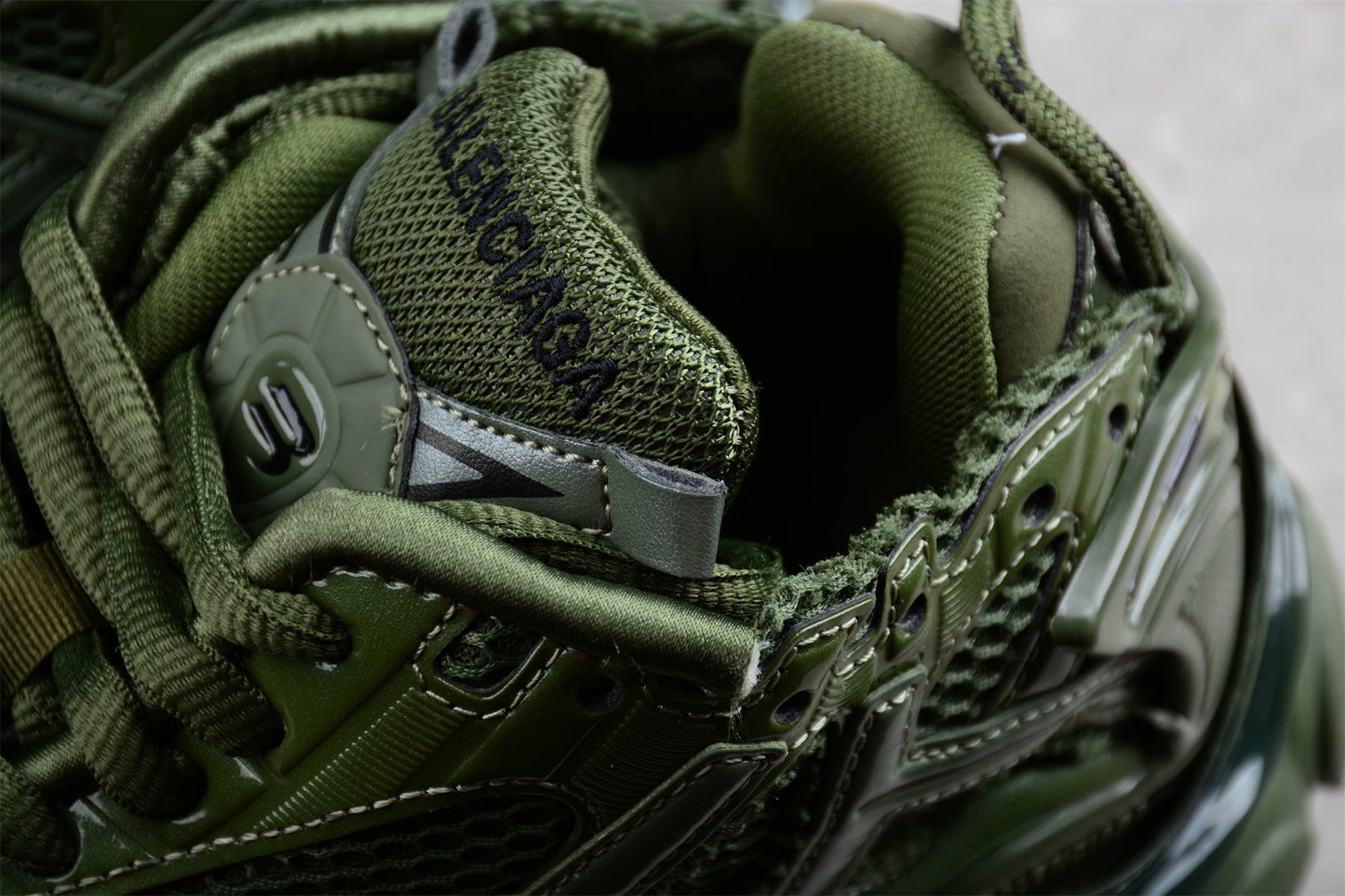 Balenciaga Runner Leather Free Khaki Sneakers