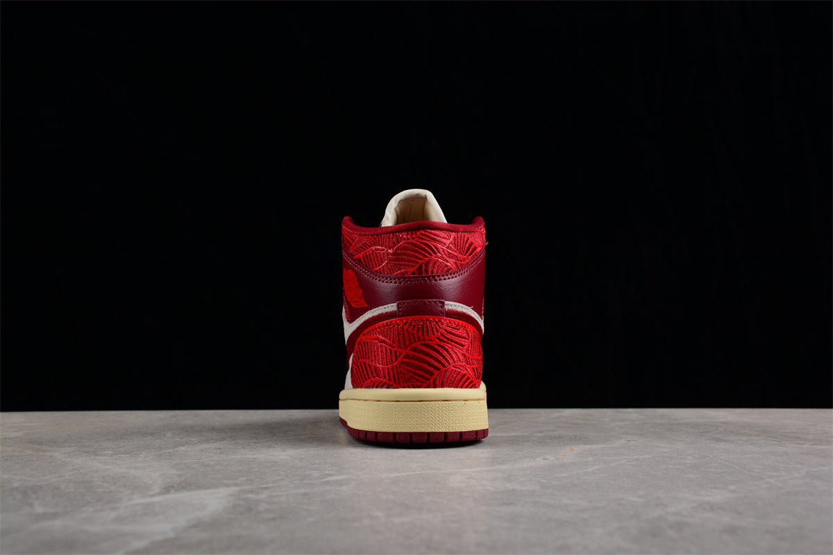 Air Jordan 1 Mid GS "Tiki Leaf"