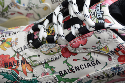 Gucci x Balenciaga Triple S Flora Print Sneakers