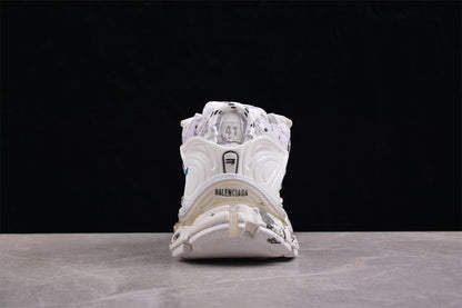 Balenciaga Runner Graffiti White Blue Sneakers
