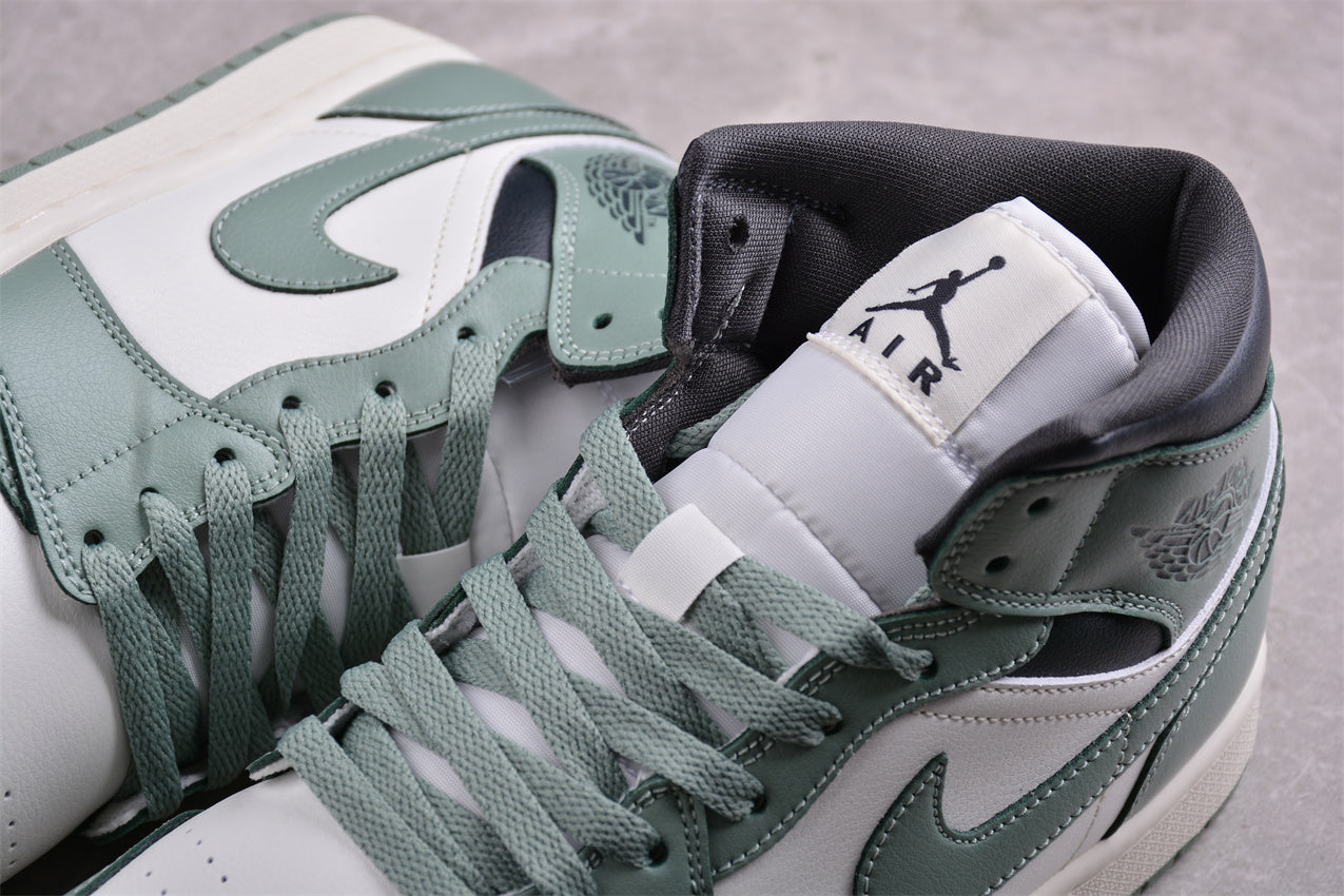 The Air Jordan 1 Mid "Jade Smoke"