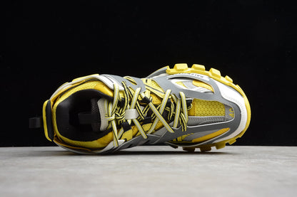 Yellow & Grey Track Performance Sneakers
