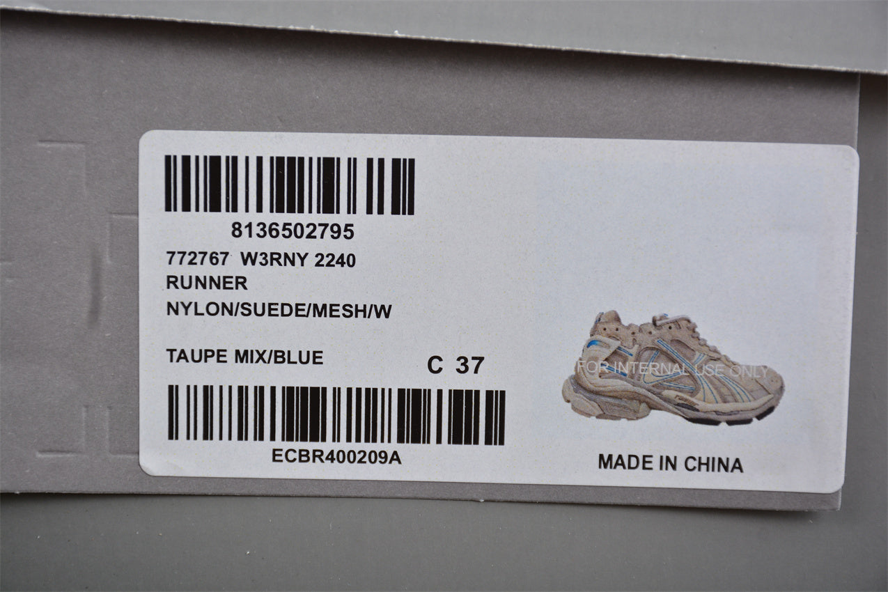 Balenciaga Runner Taupe Blue