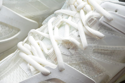 White Track Clear Sole Sneakers
