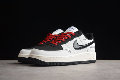 Nike Air Force 1 Low AE86 White Black Red Sneakers