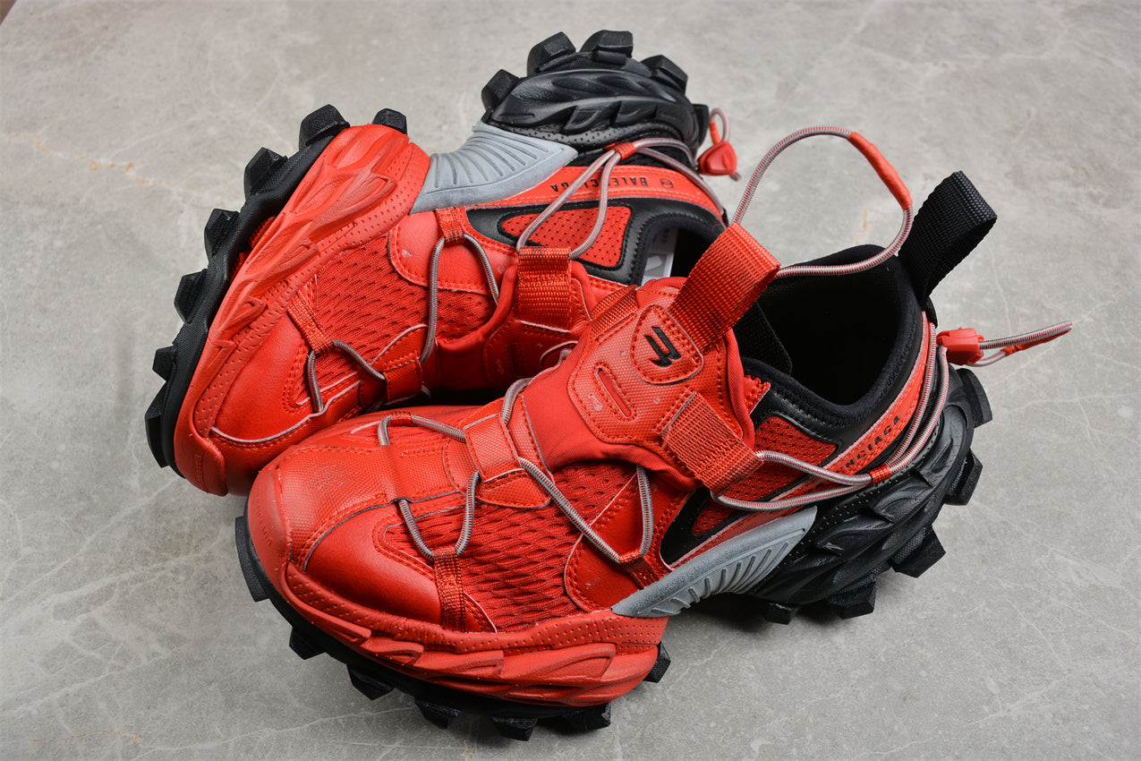 Balenciaga Hike Red Black Sneakers