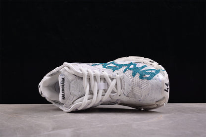Balenciaga Runner Graffiti White Blue Sneakers