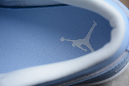 Nike Air Jordan 1 Low Football Grey Aluminum (Women's) Sneakers