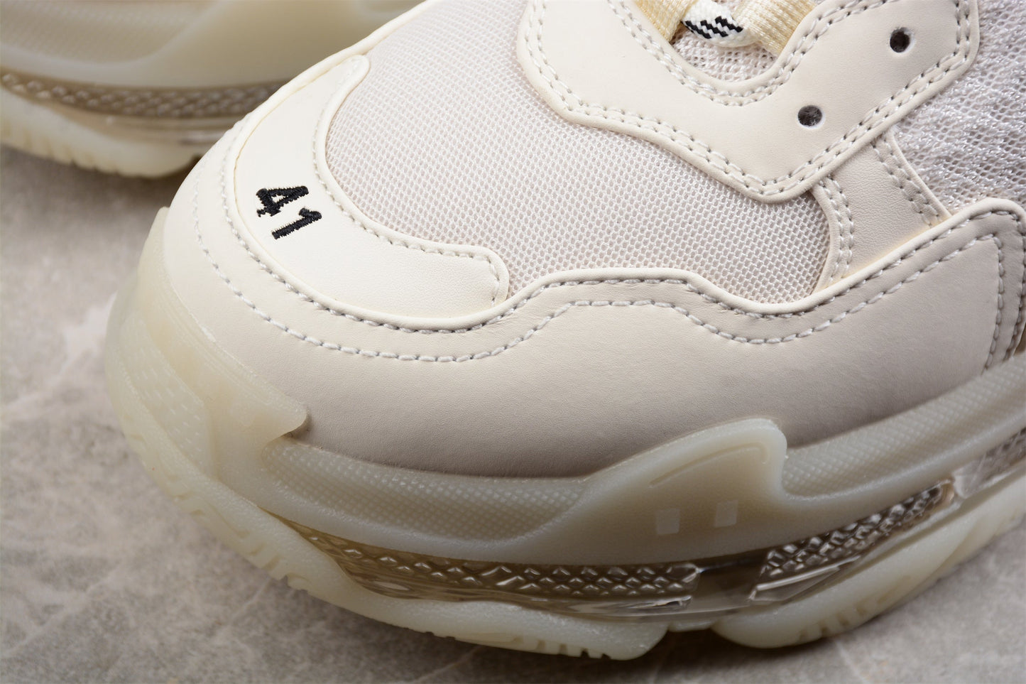 Balenciaga Triple S Clear Sole White Sneakers