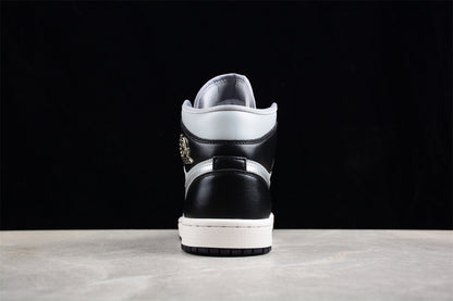 Nike Air Jordan 1 Mid SE Black Chrome Sneakers