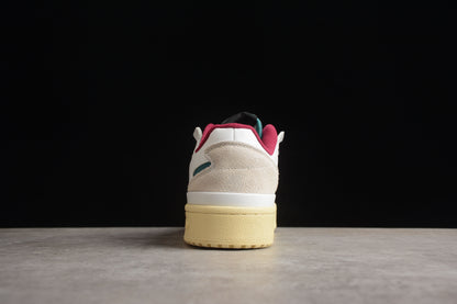 adidas Forum Low White Teal Burgundy Sneakers