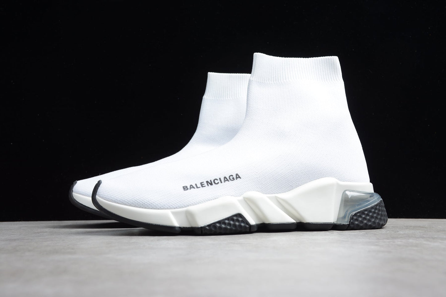 Balenciaga Off-White Speed Knit Sneakers