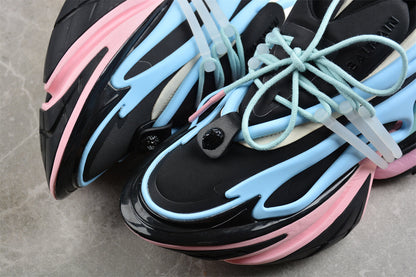 Balmain Unicorn Black Sky Blue Trainers