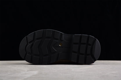 Alexander McQueen Tread Slick Graffiti Black Canvas Sneakers