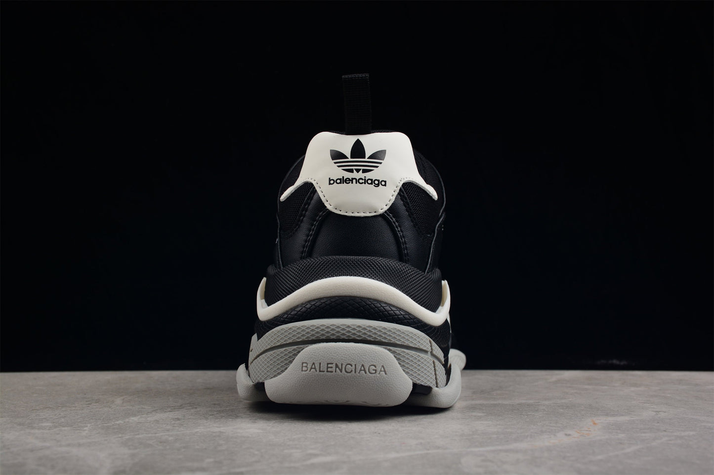Balenciaga x Adidas Triple S Black Sneakers