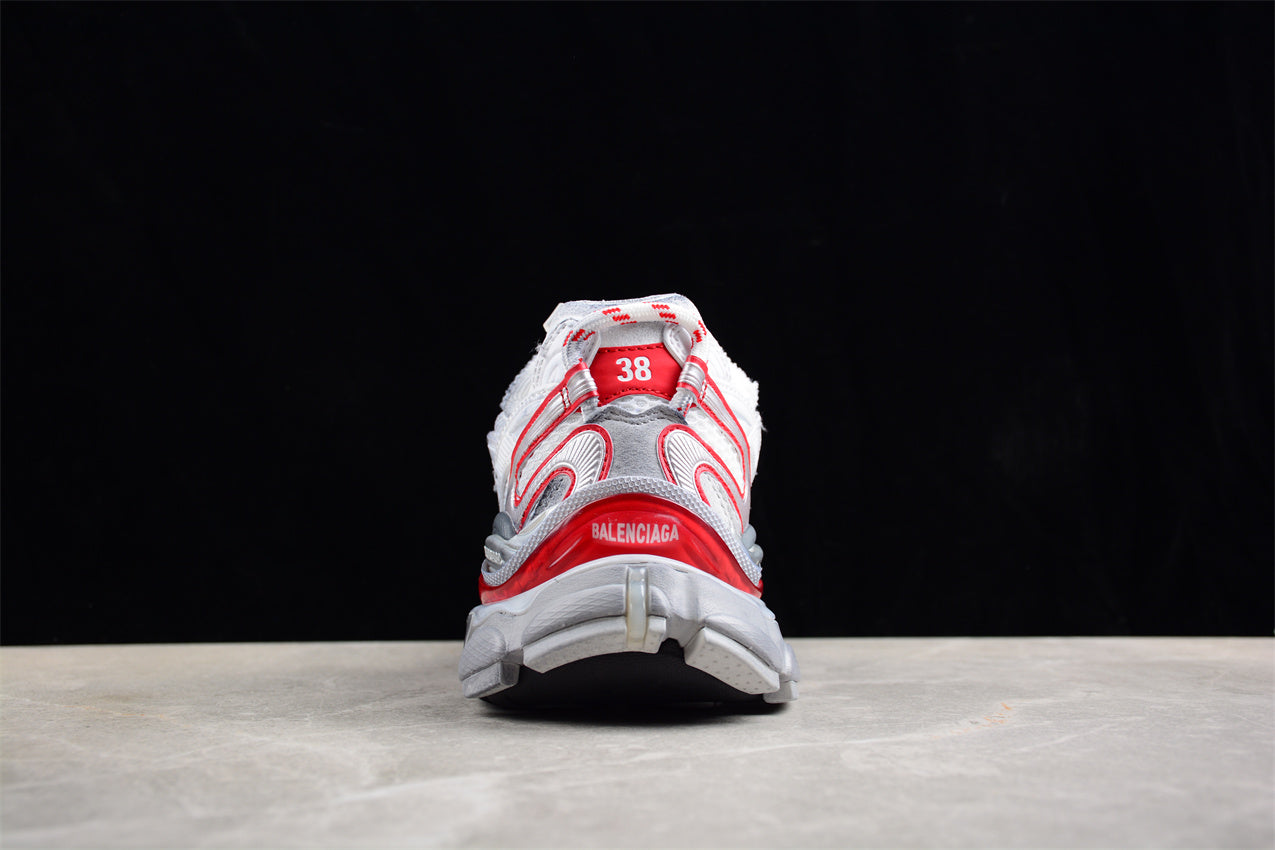 Balenciaga Runner 2.0 White Red Mesh Sneakers