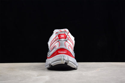 Balenciaga Runner 2.0 White Red Mesh Sneakers