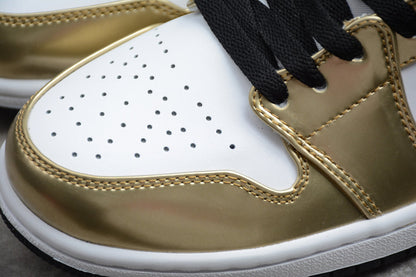Nike Air Jordan 1 Mid SE Metallic Gold Sneakers
