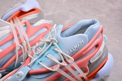 Balmain Unicorn Light Blue White Trainers