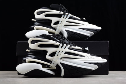 Balmain Unicorn White Black Trainers