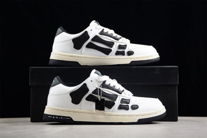 AMIRI Skel Top Low White Black Sneakers