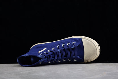 Balenciaga Paris High Top Canvas Blue Sneakers