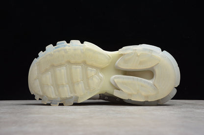 White Track Clear Sole Sneakers