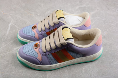 Gucci Lovelight Screener Purple Orange Sneakers
