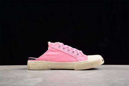 Balenciaga Paris Low VULC Distressed Pink Mule