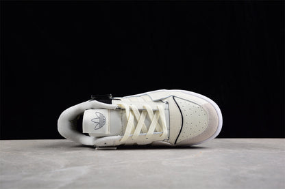 Adidas Forum Exhibit Low Cream White Black Sneakers