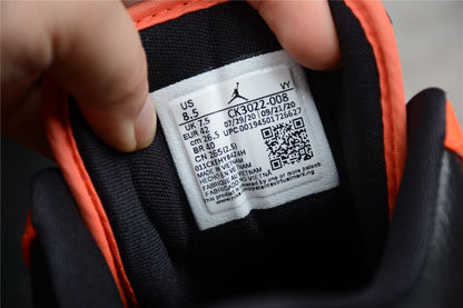 Air Jordan 1 Low SE Black Orange Sneakers