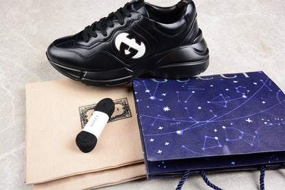 Gucci Interlocking G Rhyton Black Sneakers