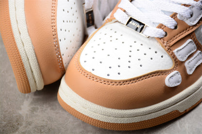 AMIRI Skel Top Low Tan White Sneakers