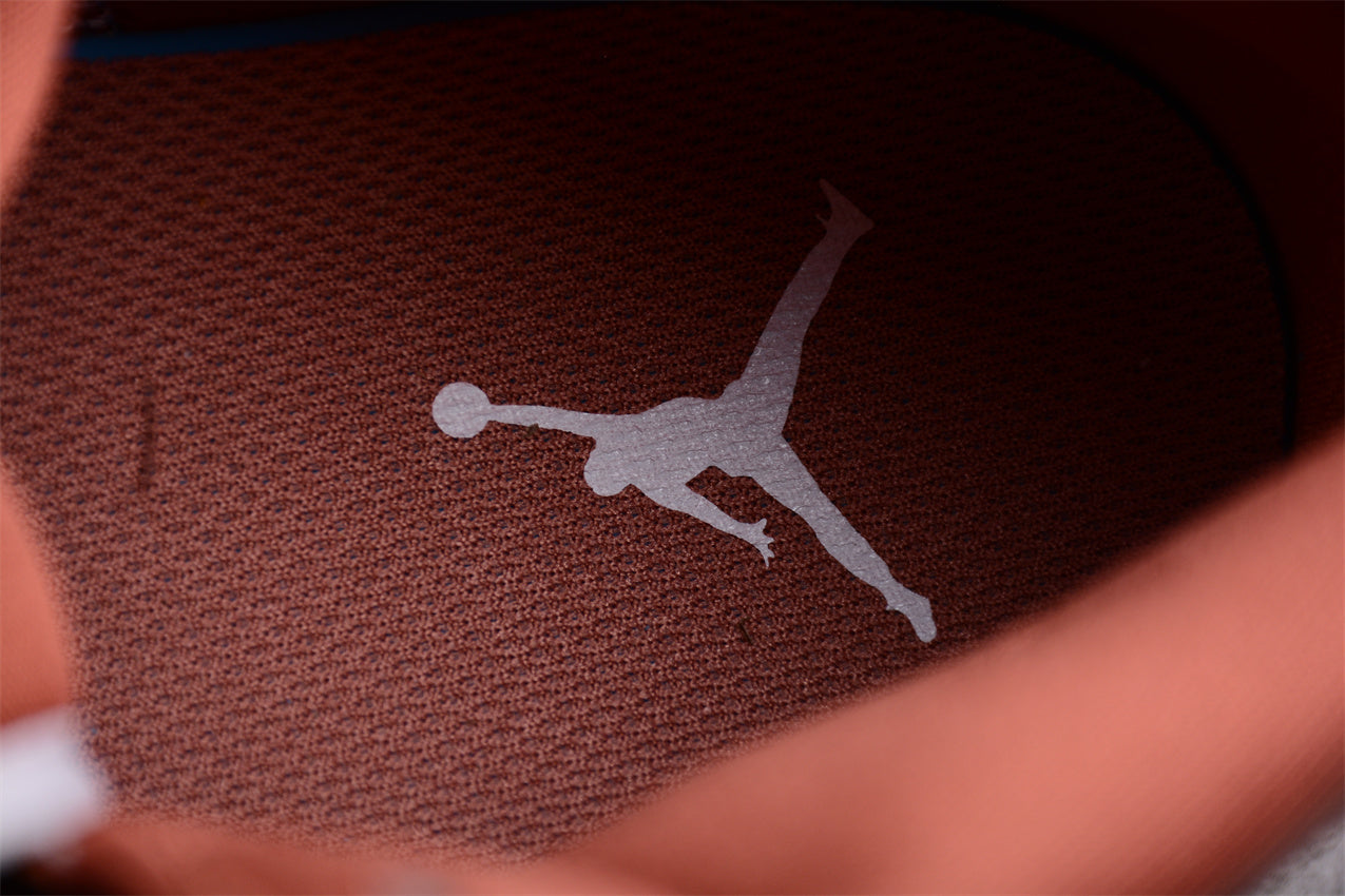 Nike Air Jordan 1 Mid "Dusty Peach Sail White Night Maroon"