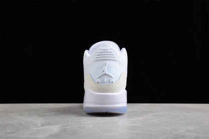 Nike Air Jordan 3 Retro Pure White Sneakers